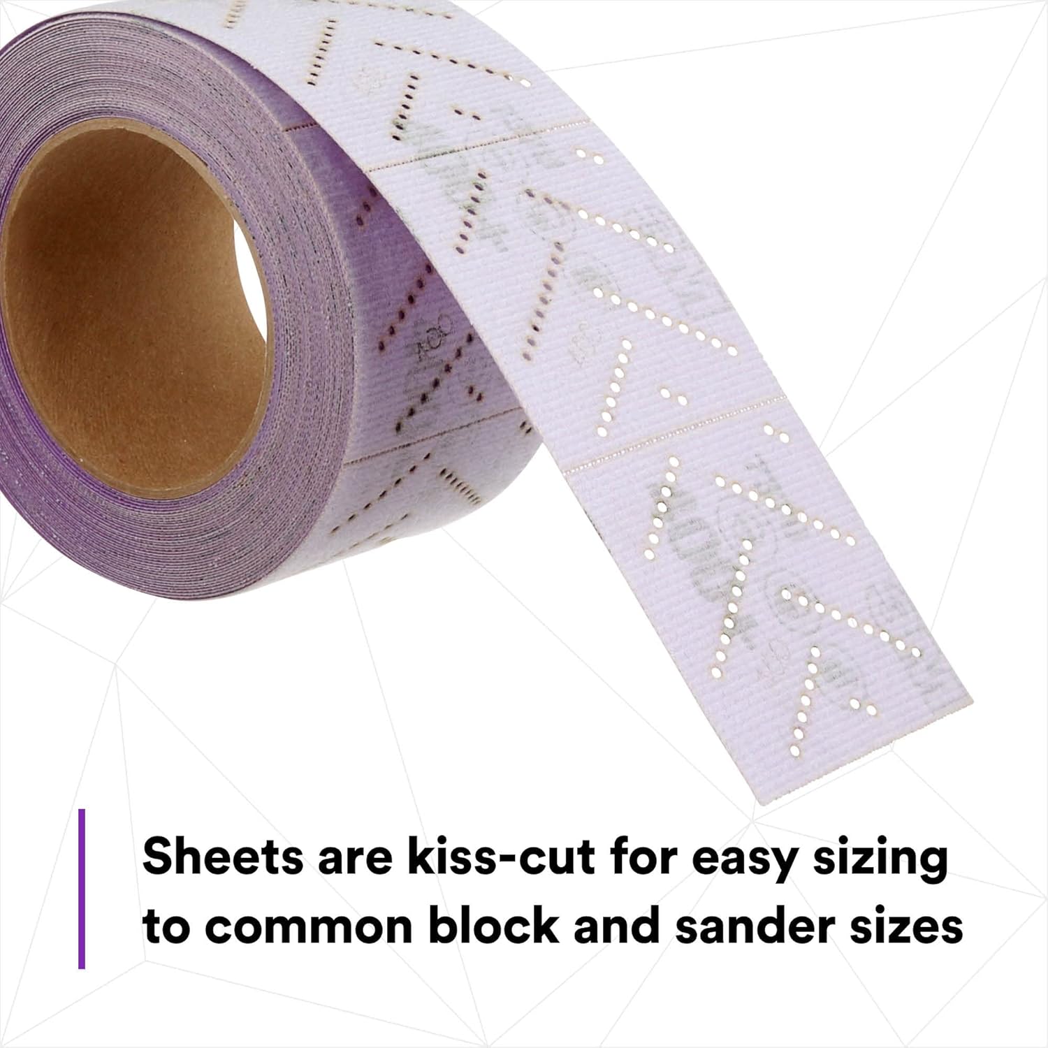 3M Cubitron II Hookit Abrasive Sheet Roll, 34450, Multi-Hole, 70 mm x 12 m, 400+ Grade, Automotive Sanding Roll Sandpaper for Coating Removal, Body Repair, Auto Sanding