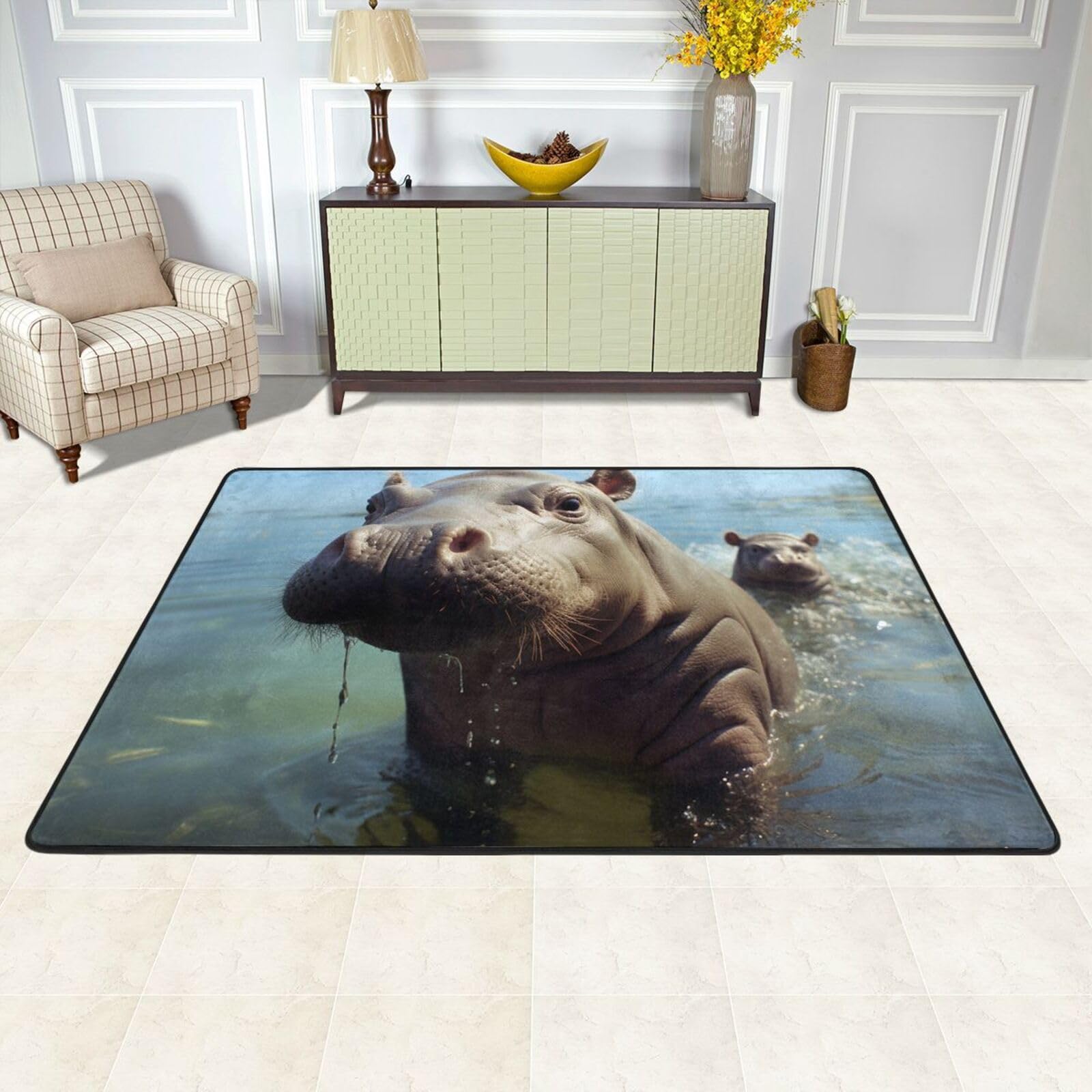 Grands tapis de sol doux pour salle de jeux et chambre