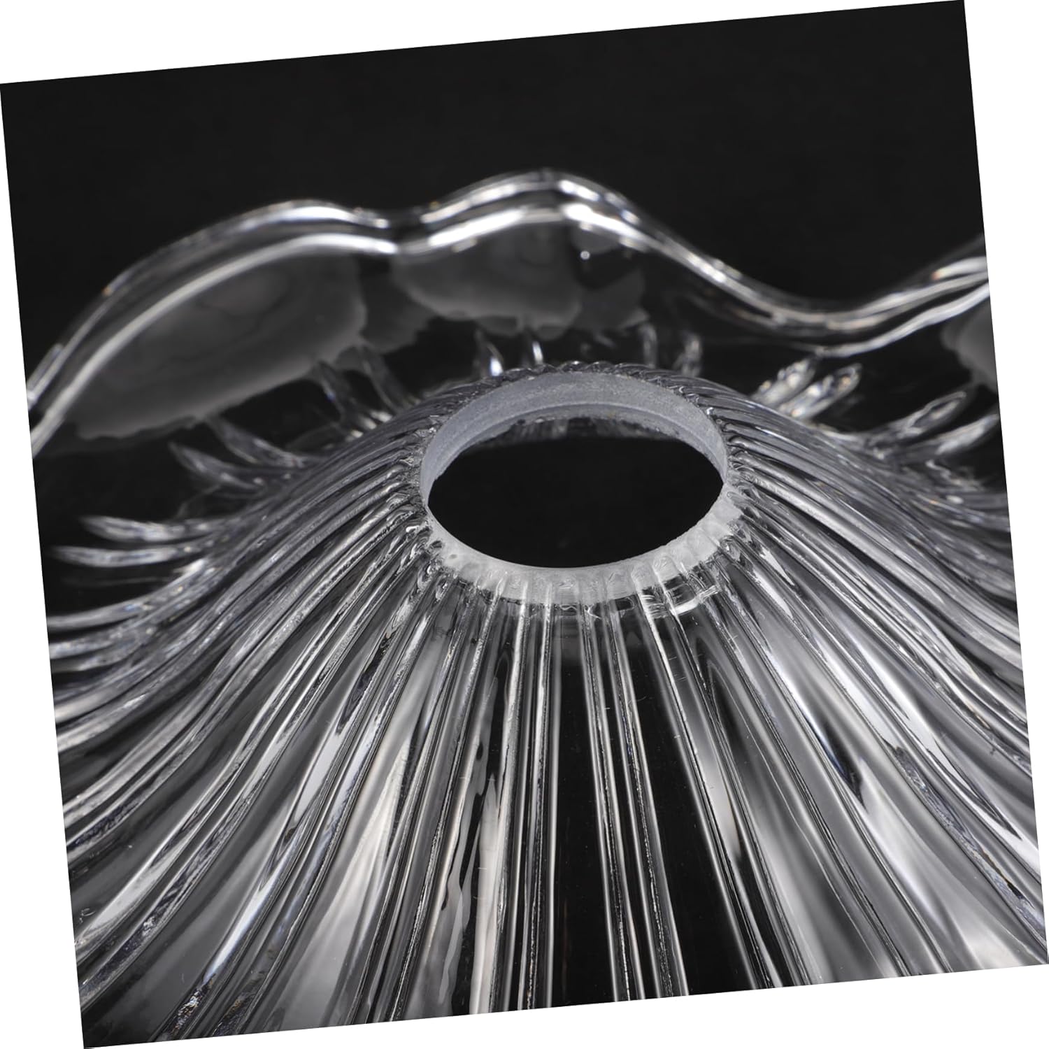 Floral Glass Lampshade Cover Modern Hanging Light Shade for Ceiling Pendant