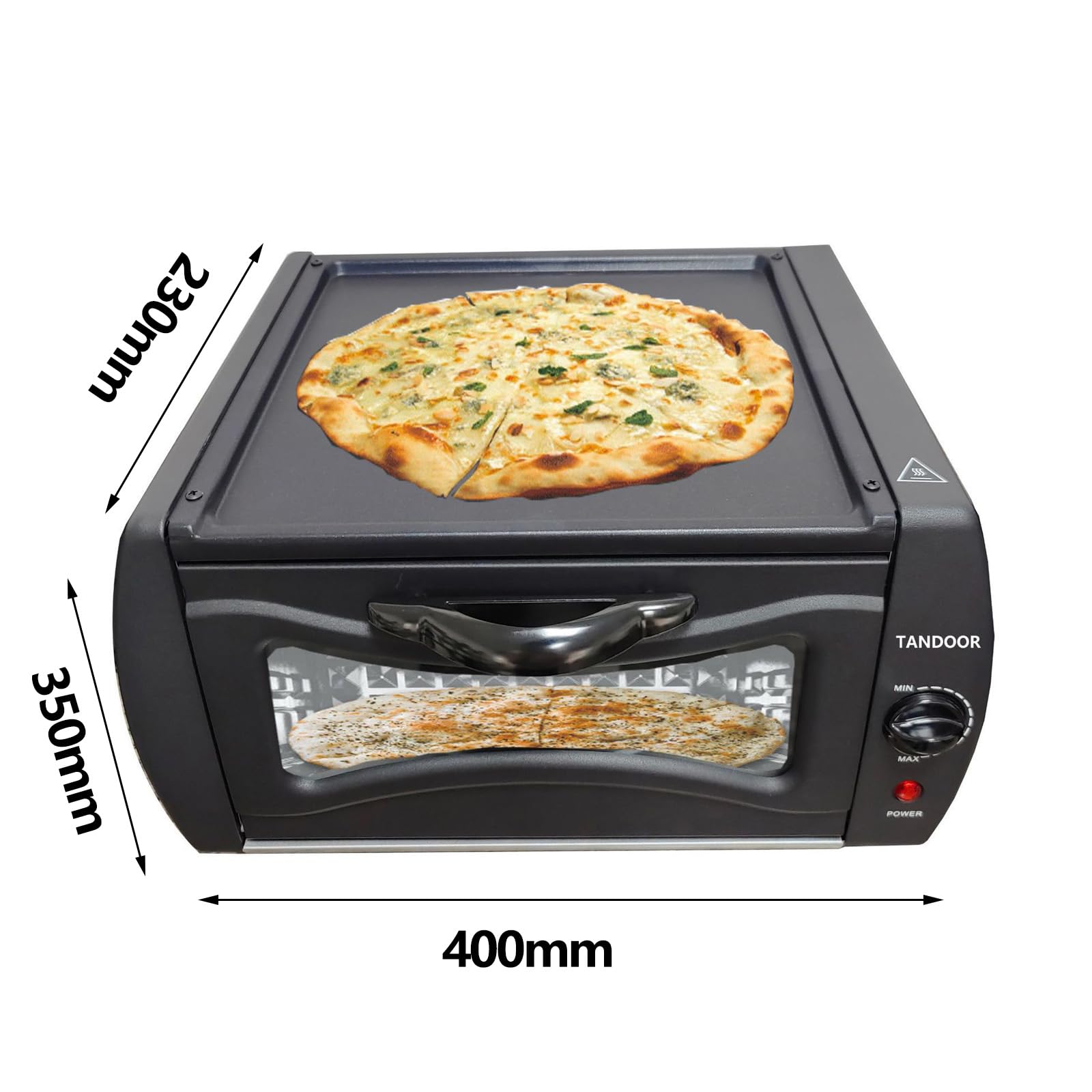 2100 W piekarniki elektryczne, wielofunkcyjny przenośny piekarnik blatego o regulowanej temperaturze, kontrola temperatury 122 ° F-752 ° F, do pieczenia grillowania pieczenia