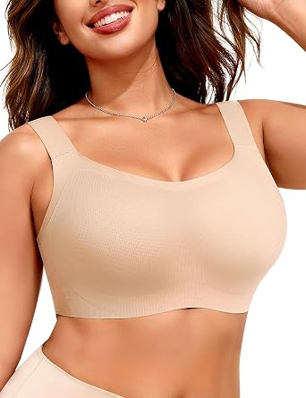 Upushall Minimizer Bras for Women Full Coverage Wireless Bra Support