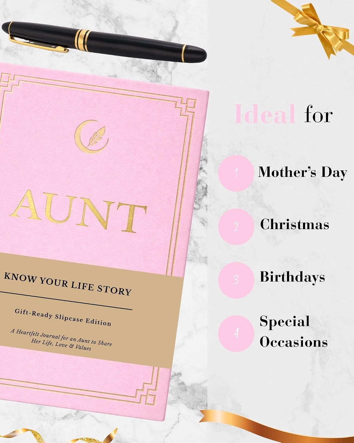 Know Your Life Story®, Aunt Gifts, I Want to Know Your Life Story Leather Journal (Hardcover): Keepsake Gift for Birthday, Mother's Day, and Christmas, A Meaningful Way for Aunt to Share Her Journey & Memories, Book Includes 300+ Prompt Questions