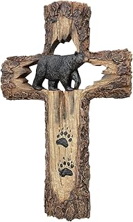 BLACK FOREST DECOR Bear Tracks Wall Cross