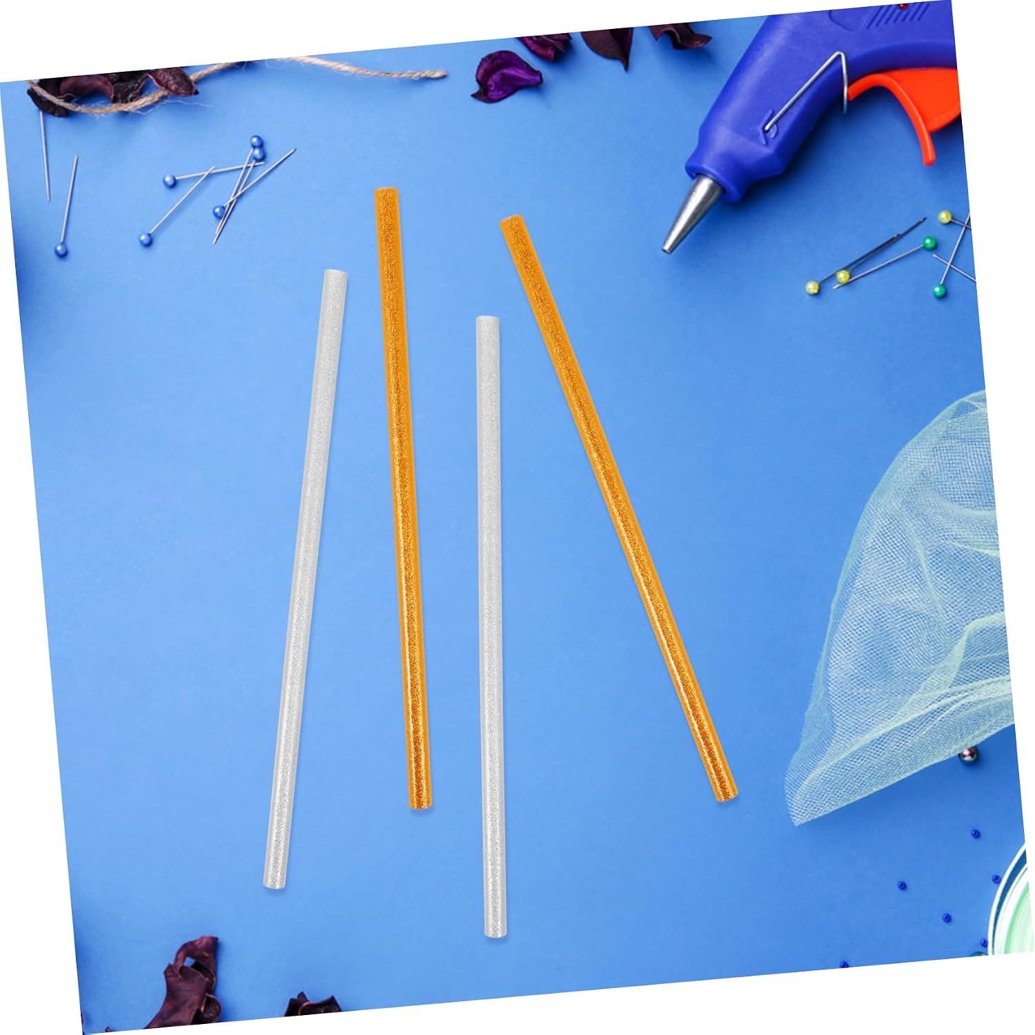 Anneome Colored Electric Heating Strips 20pcs Glue Sticks Hot Melt Glue Sticks for Electronics Appliances