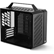 Mechanic Master C28 Case 17.9 Litre Ultra Compact with Portable Handle MATX Compatible Supports 240 AIO / 162mm Air Cooler SFX & ATX Power Supply Compatible Space Saving Elegant Black