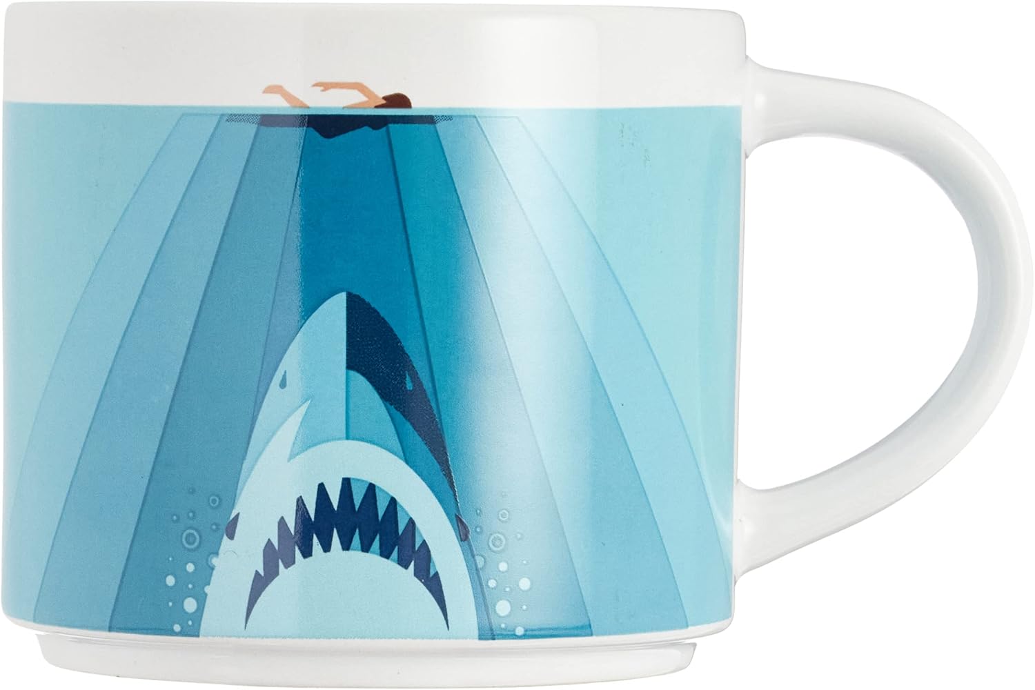 Fizz Creations Be Aware Jaws mug, coaster and keychain set