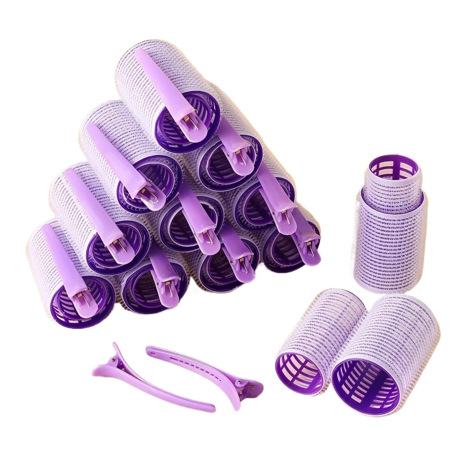 Juego De Rulos for El Cabello Sin Calor, Rizadores Con Agarre Automático Para peinados