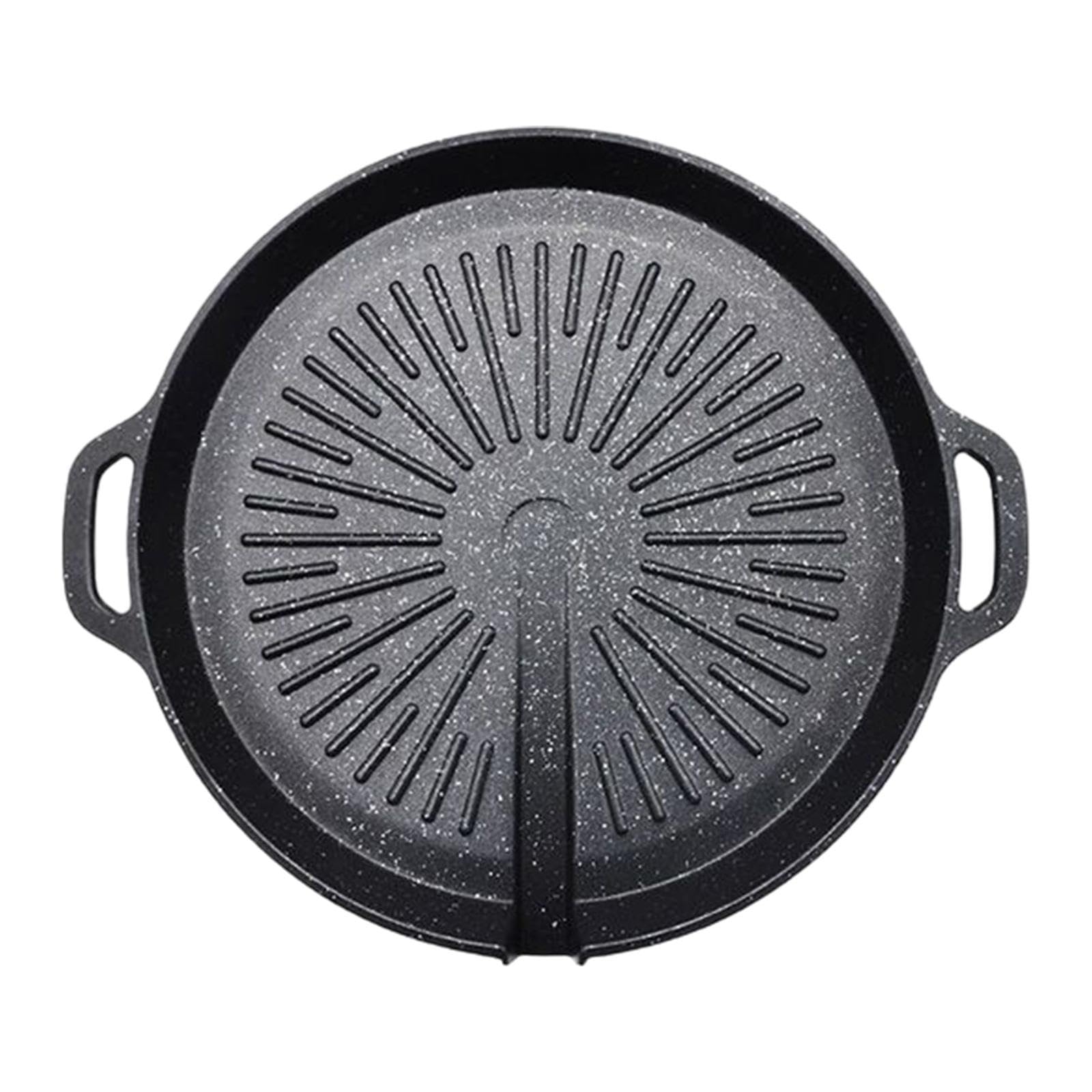 Sartén para Asar, Parrilla, Plato para Barbacoa, Bandeja Redonda Multifuncional Ligera para Asar, Sartén para, Ideal para Reuniones Familiare, Universal, Individual