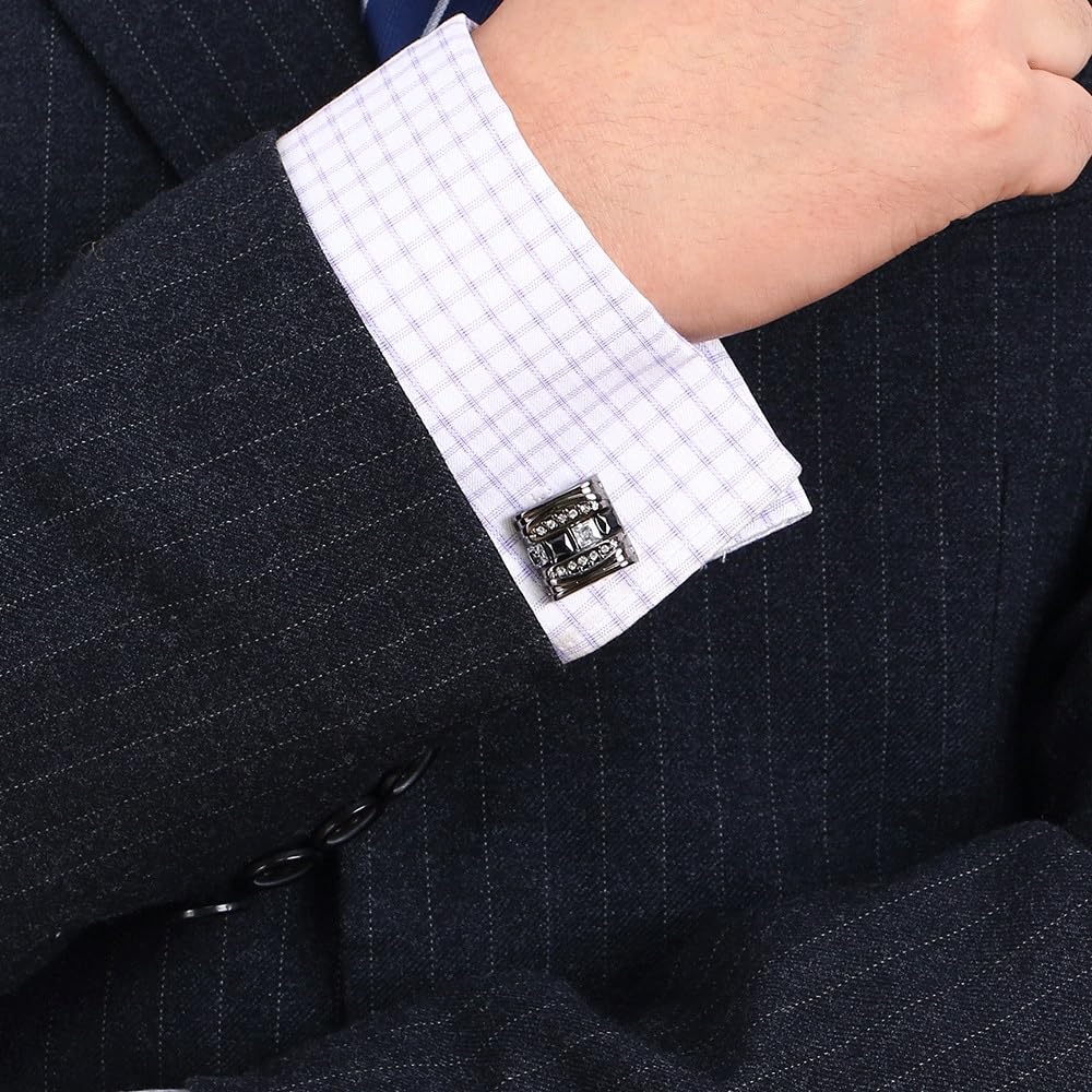 Gemelli da Polso in Stile Francese per Uomo, Accessori per Matrimonio, Maniche Borchiate, Accessori per Camicie