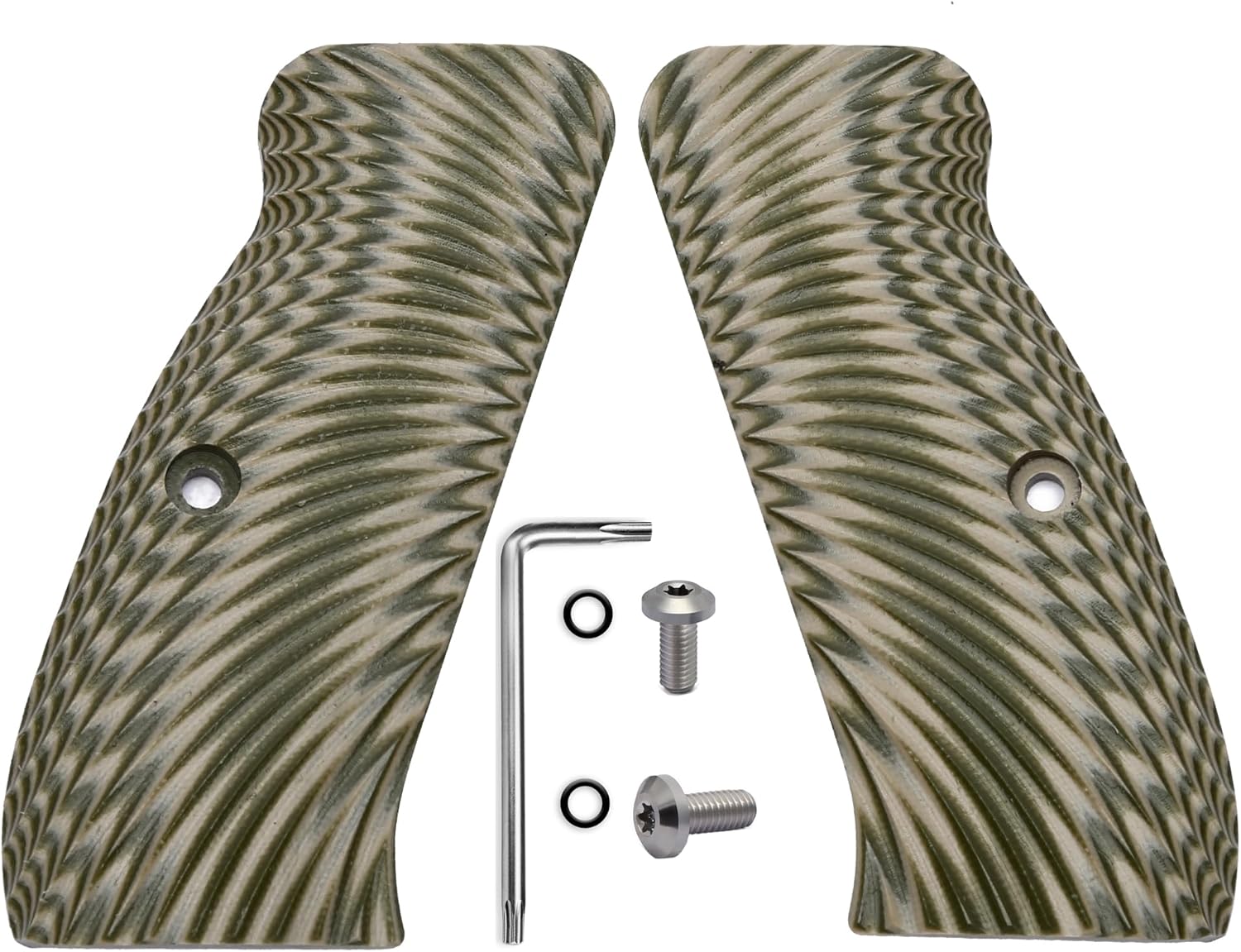 Guuun G10 CZ Grips for CZ 75 Full Size SP-01, Sunburst Texture