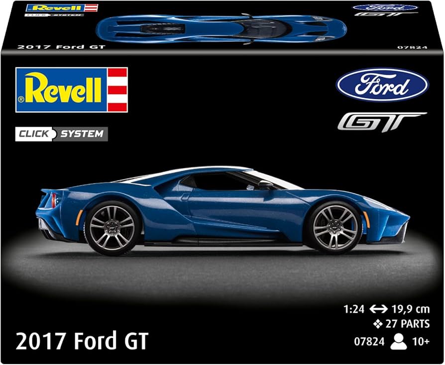 Amazon.com: Revell Easy-Click 07824 2017 Ford GT 1:24 Scale