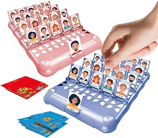 Genérico Juego Adivina Quién Soy, Juego Familiar para 2 Jugadores, Incluye 24 Personajes Distintos con Tarjetas De Pistas, Juegos De Mesa De Adivinanzas Clásicos para Niños