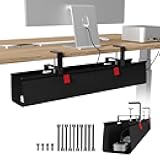 KEEGH No Drill Under Desk Cable Management Tray - 28