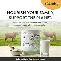 Vista 9 de Dr. Mercola Solspring - Leche entera seca orgánica A2 - Leche en polvo con beta-caseína A2 para menos molestias digestivas, orgánica, sin gluten