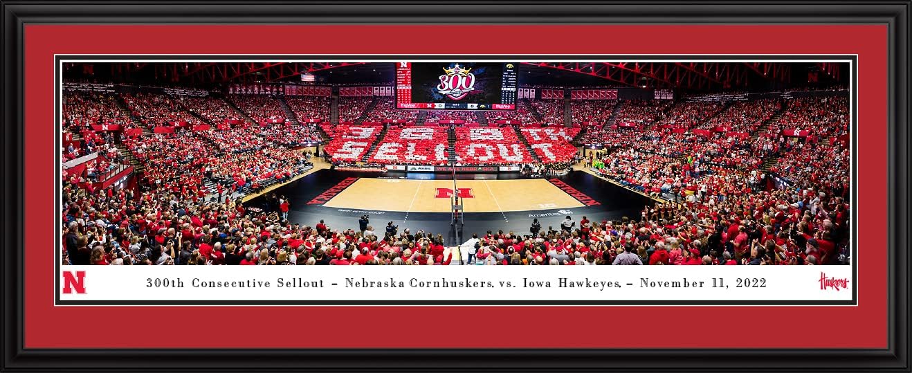 Nebraska Women's Volleyball - Panoramic Wall Decor by Blakeway Panoramas