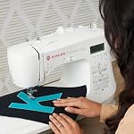 SINGER C5980Q Patchwork Plus Computerized Sewing Machine with Extension Table | 417 Stitch Applications, Built-In Font, Speed Control, Programmable Needle, LCD Screen & Heavy-Duty Metal Frame