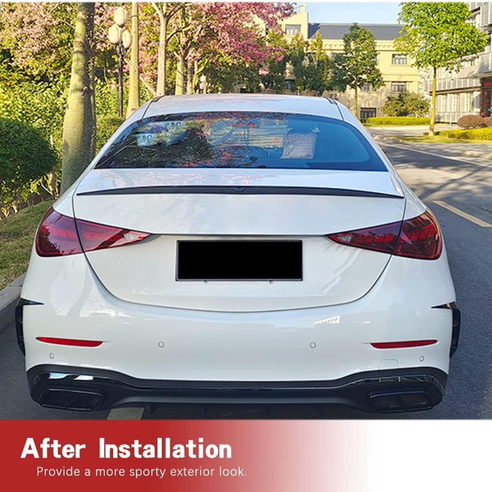 Carbon Fiber Rear Trunk Spoiler Fits for Mercedes-Benz C Class W206 C200 C300 Base Sport Sedan 4-Door 2022-2023 Rear Spoiler Wing Lip Factory Outlet