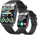 Une montre intelligente pour les hommes, 120+ Modes de sport Smartwatch avec 1.83" HD, Alexa intégré, moniteur de rythme cardiaque/dormeur, IP67 Imperméable, appel Bluetooth & Montre de fitness pour iPhone/Android (Noir)
