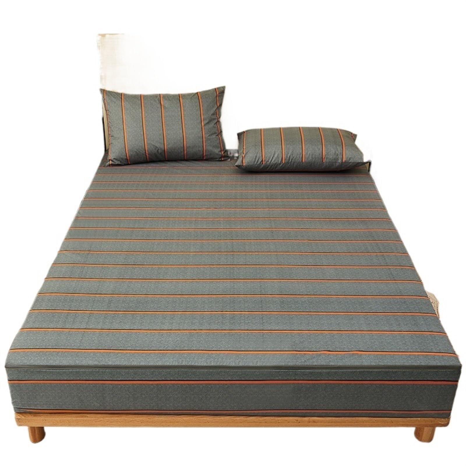 Waterproof Mattress Cover Waterproof Bed Cover Six Sides All Inclusive Printing Mattress Anti-Slip Protector(Rui guang qing cheng,150X200X25cm 1Pc)