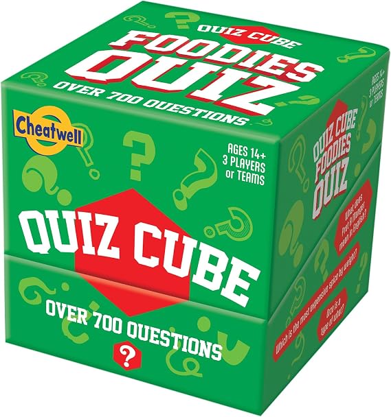Cheatwell Games Quiz Cube Foodies | Trivia Game with 744 Food & Drink Questions