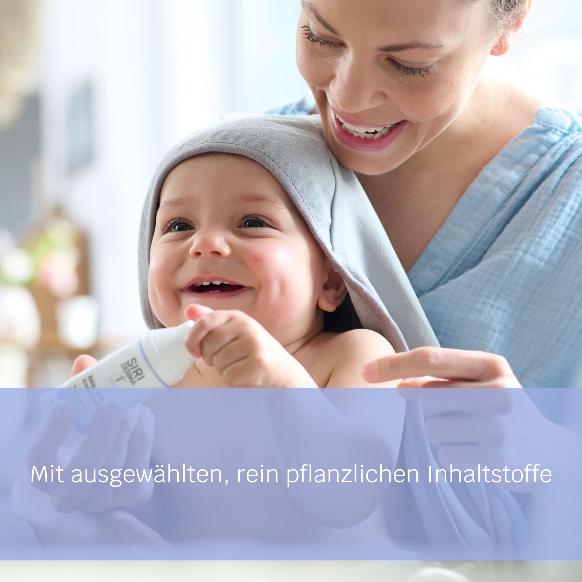 SIRIDERMA Baby- & Kindercreme | Milde, basische Hautpflege für trockene, empfindliche Haut | Hautberuhigend & feuchtigkeitsspendend | Auch bei Neurodermitis | Ohne Parfum, 150 ml