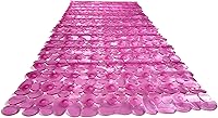 Vista 18 de Pebbles" Alfombra antideslizante para bañera y ducha de 27 x 14 pulgadas, ovalada, no tóxica, segura, limpia, lavable a máquina, agarre y drenaje