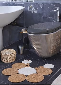 J t, Has r, Paspas, Banyo Paspas , Klozet  n  Paspas , Klozet Paspas,  ift Tarafl  HASIR-BEYAZ