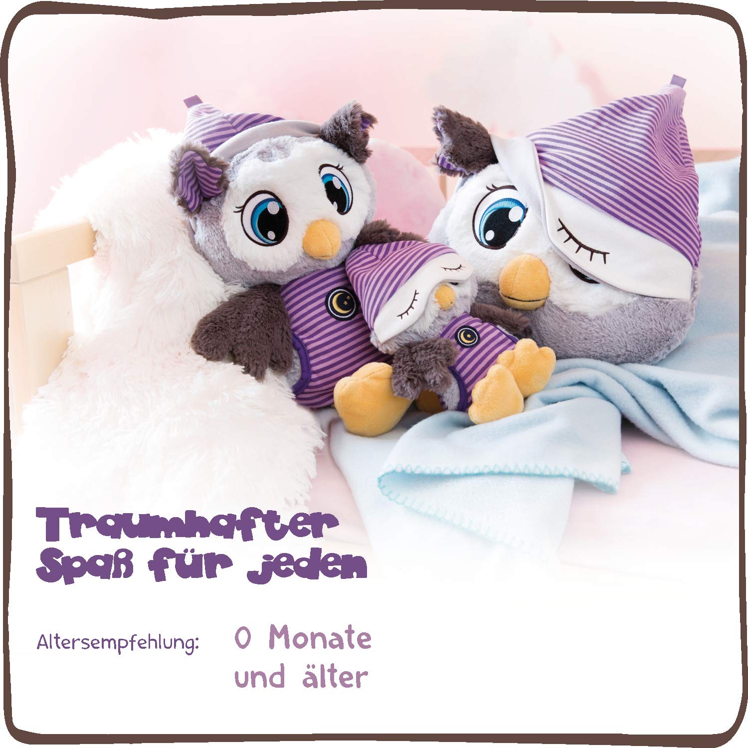 NICI Olafina 43951 - Peluche de búho para Dormir, 38 cm, para niños, niñas y bebés