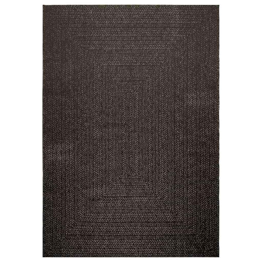 Teppich ZIZUR Anthrazit 160x230cm Jute-Optik Indoor und Outdoor,5.48kg,4010336