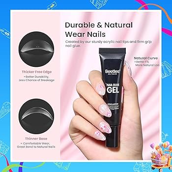 Amazon.com: Beetles Gel Nail Kit Short Almond Gift Spree, with