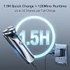 Rasuradora eléctrica para hombres, 2026 mejorada, afeitadoras eléctricas para hombres, recargable USB-C, afeitadora húmeda y seca con recortador emergente y estuche de viaje (gris oscuro) 6