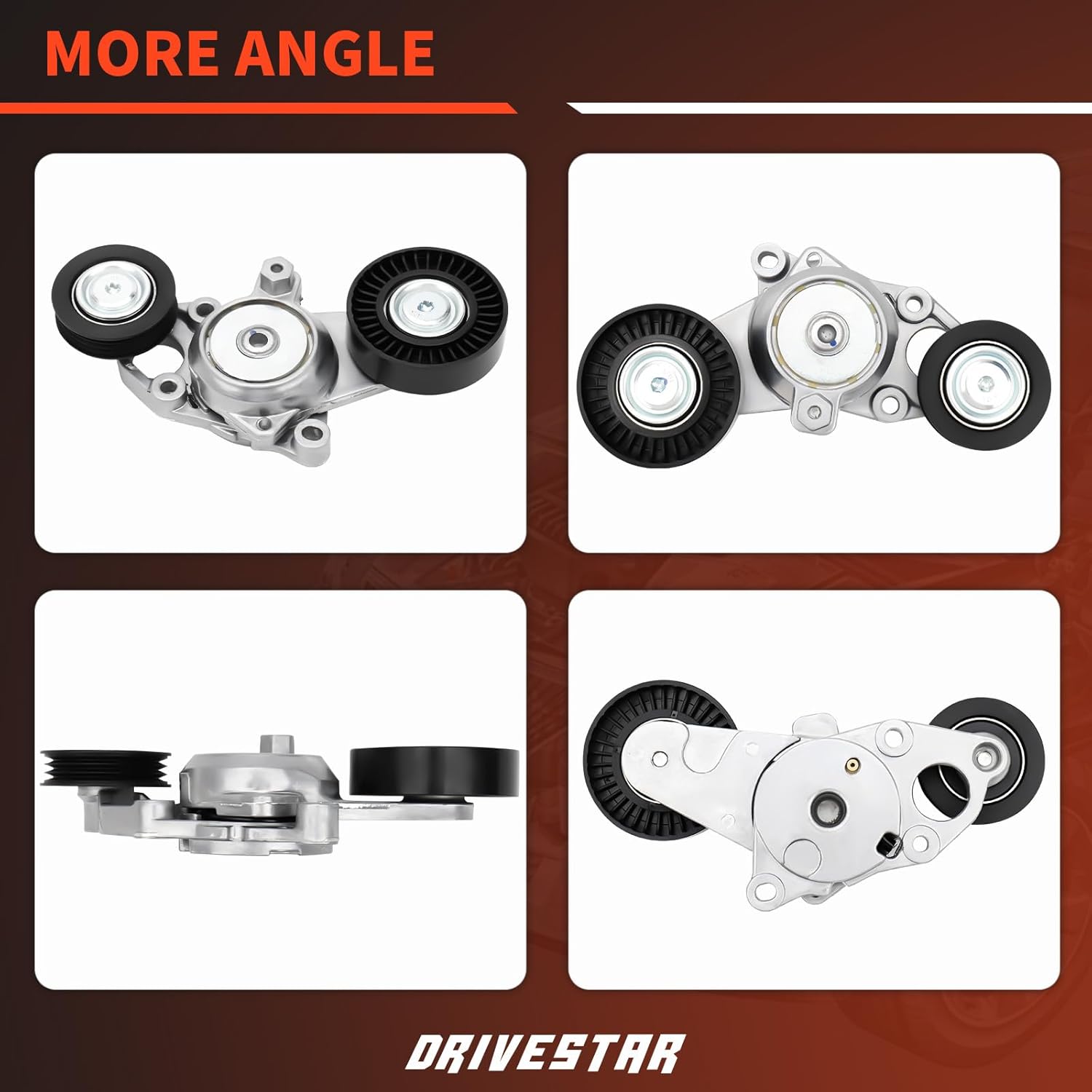 DRIVESTAR Belt Tensioner Assembly with Pulley Compatible for 2010 2011 Toyota Camry 2.5L L4 Replaces 166010V010 16601-0V010 39095 89659 49437 SK89659
