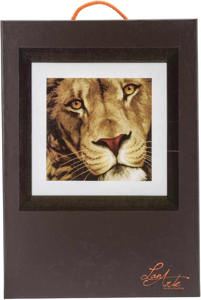 Lanarte Counted Cross Stitch KIT King of Animals (EVENWEAVE), Multi, 1