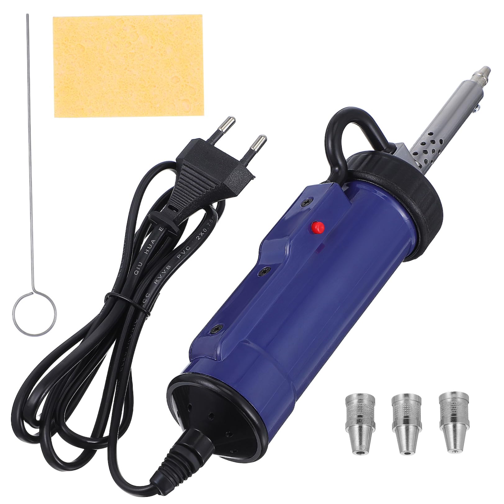 GALPADA Bomba Desoldadora Eléctrica Portátil con Boquillas Intercambiables y Rápida para Eliminar Estaño de Soldadura para Mantenimiento Electrónico