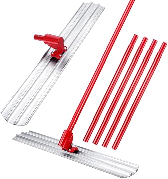 48"x8" Bull Float Kit Magnesium Bull Float for Concrete Finishing Heavy-Duty Cement Smoothing Tool With 4 Float Handle Bracket