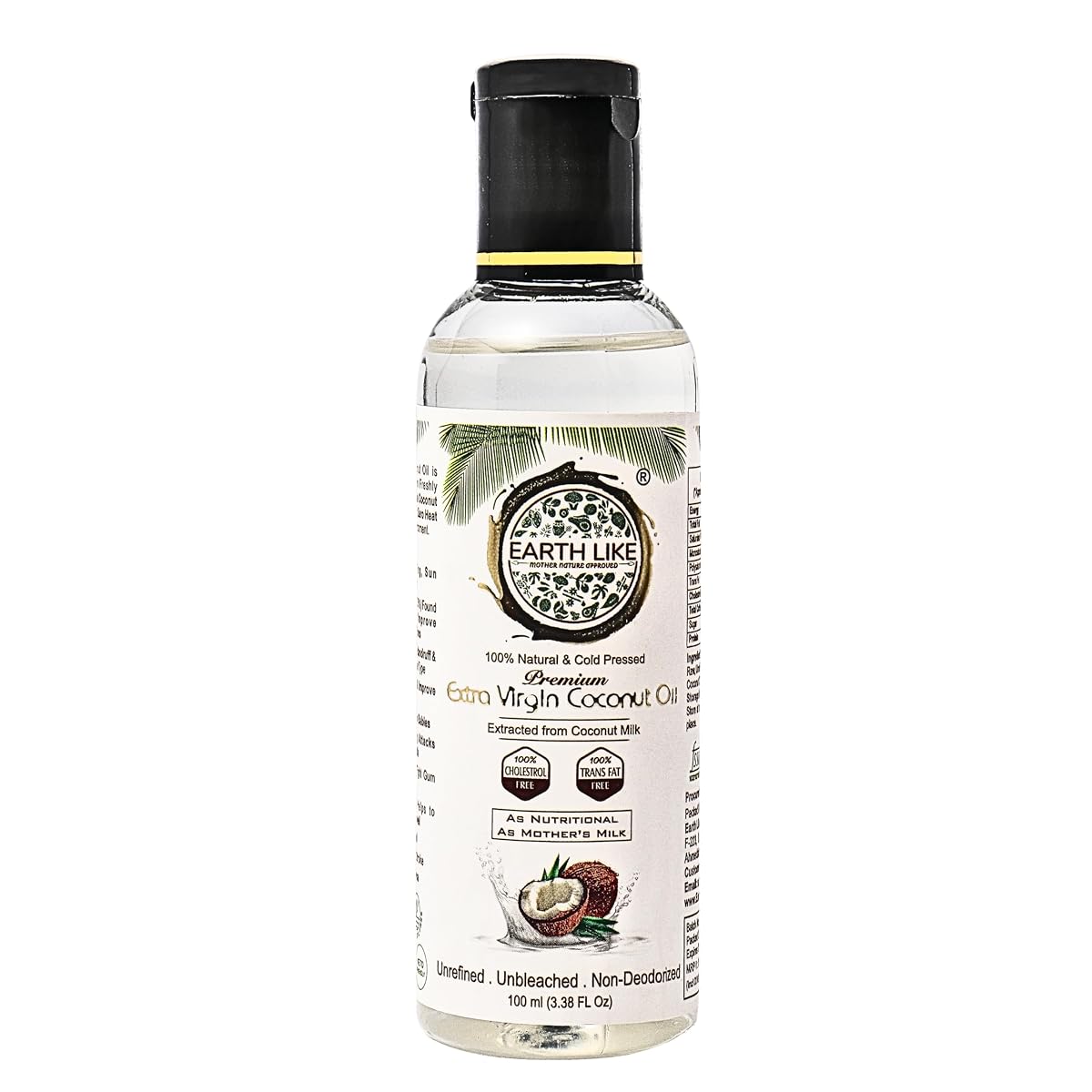 Earth Like Extra Virgin Coconut Oil (100Ml)