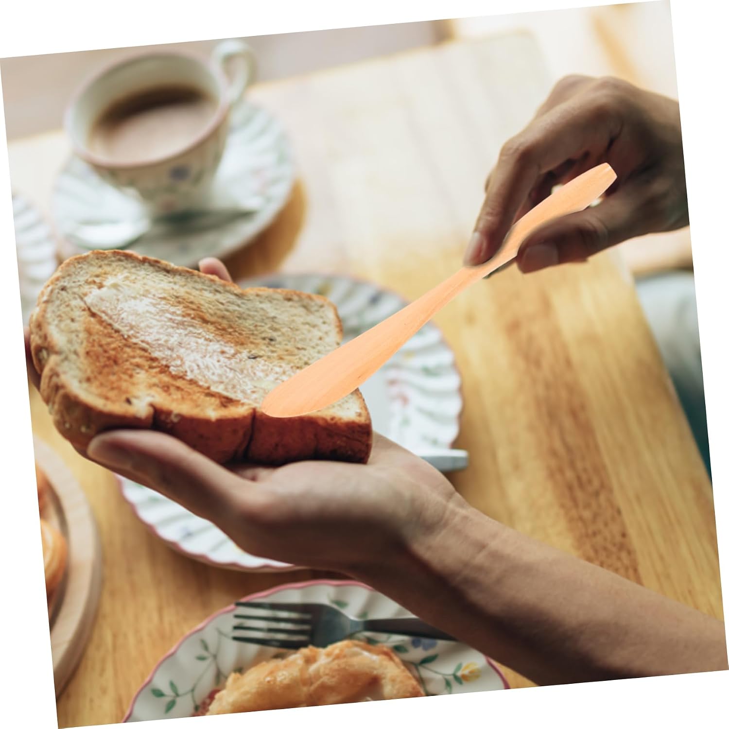 OUNONA 16pcs Wooden Jam Spreaders and Cheese Knives Ergonomic Butter Spatulas for Baking Cooking and Charcuterie Boards Compact and Easy to Store