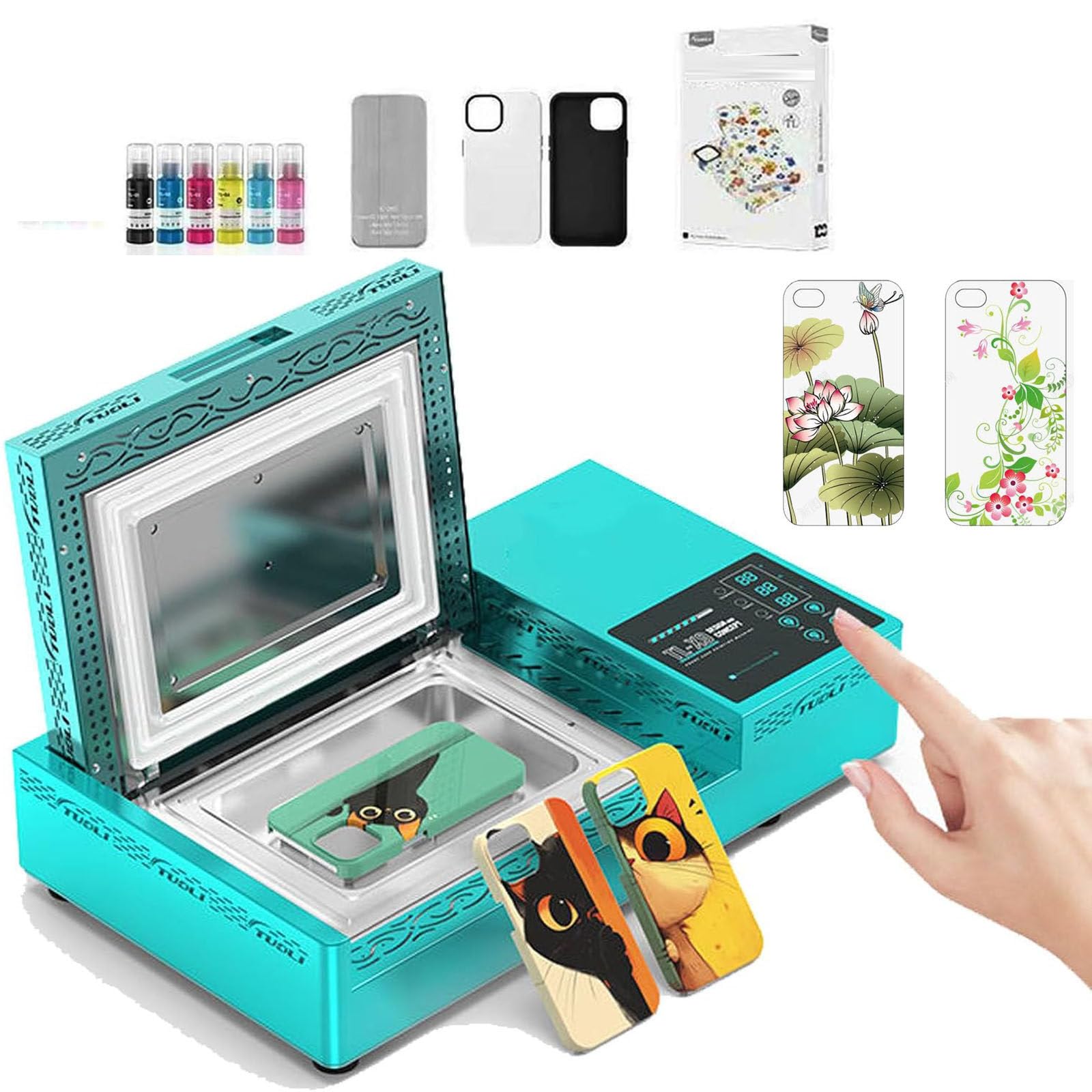 Etui na telefon do drukarki 3D, zestaw prasy termicznej z szybkim nagrzewaniem i drukarką sublimacyjną do niestandardowych etui na telefony
