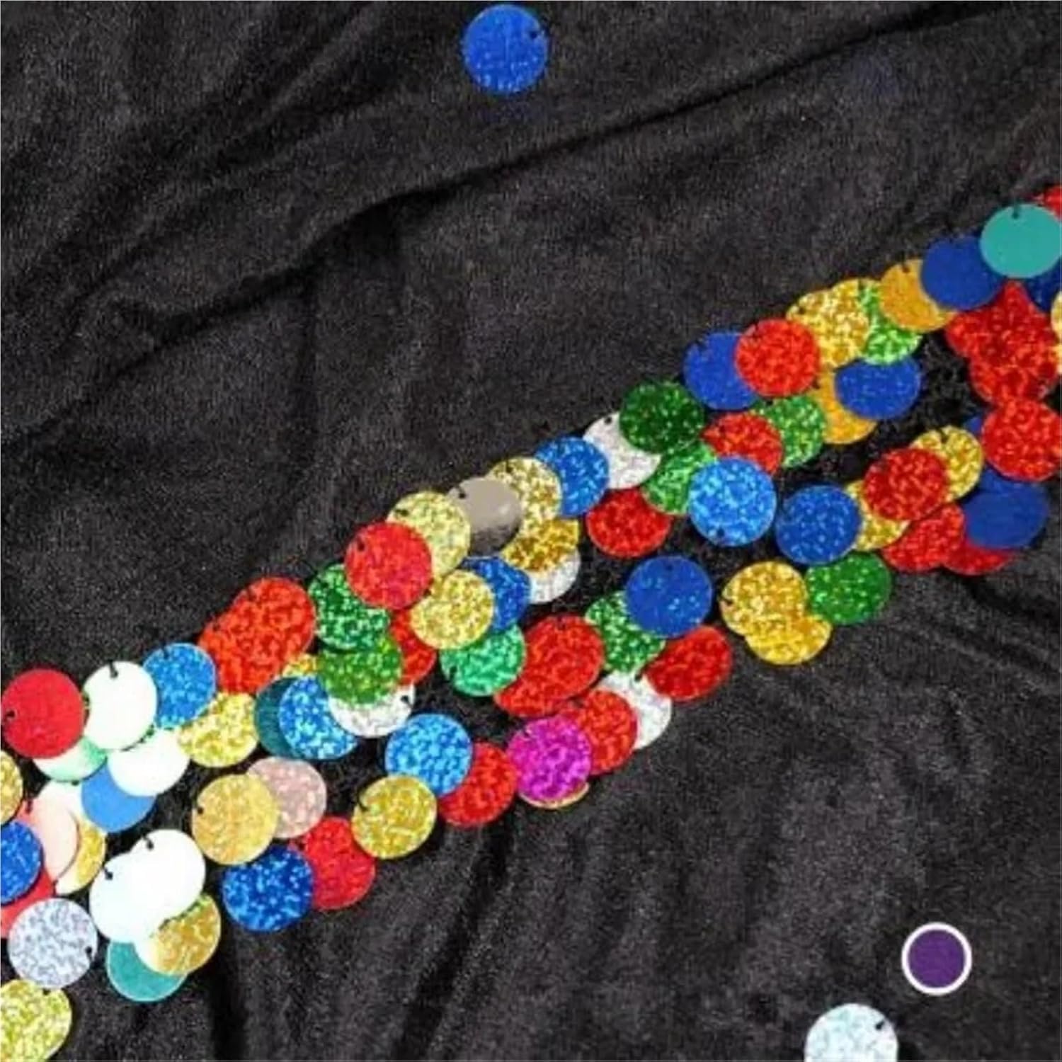 SSDDLZEQ Stage performance version Sequinned Belly Dance Veil Accessories For Stage Performances(Coloured)