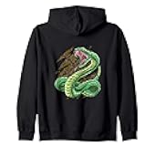Rattlesnake Lover Design For Snake Breeders - Angry Snake Zip Hoodie
