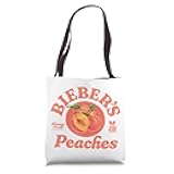 Official Justin Bieber Peaches White Tote Bag