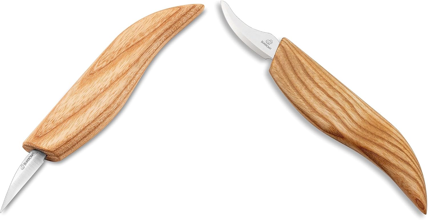 BeaverCraft C15 Wood Carving Knife C18 Wood Carving Knife Whittling Knife for Beginners