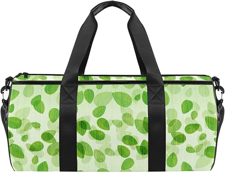 Amazon.com: Bolsa de deporte pequeña de 18.0 in para hombres y mujeres,  bolsa de viaje con bolsillo mojado, diseño floral verde : Ropa, Zapatos y  Joyería