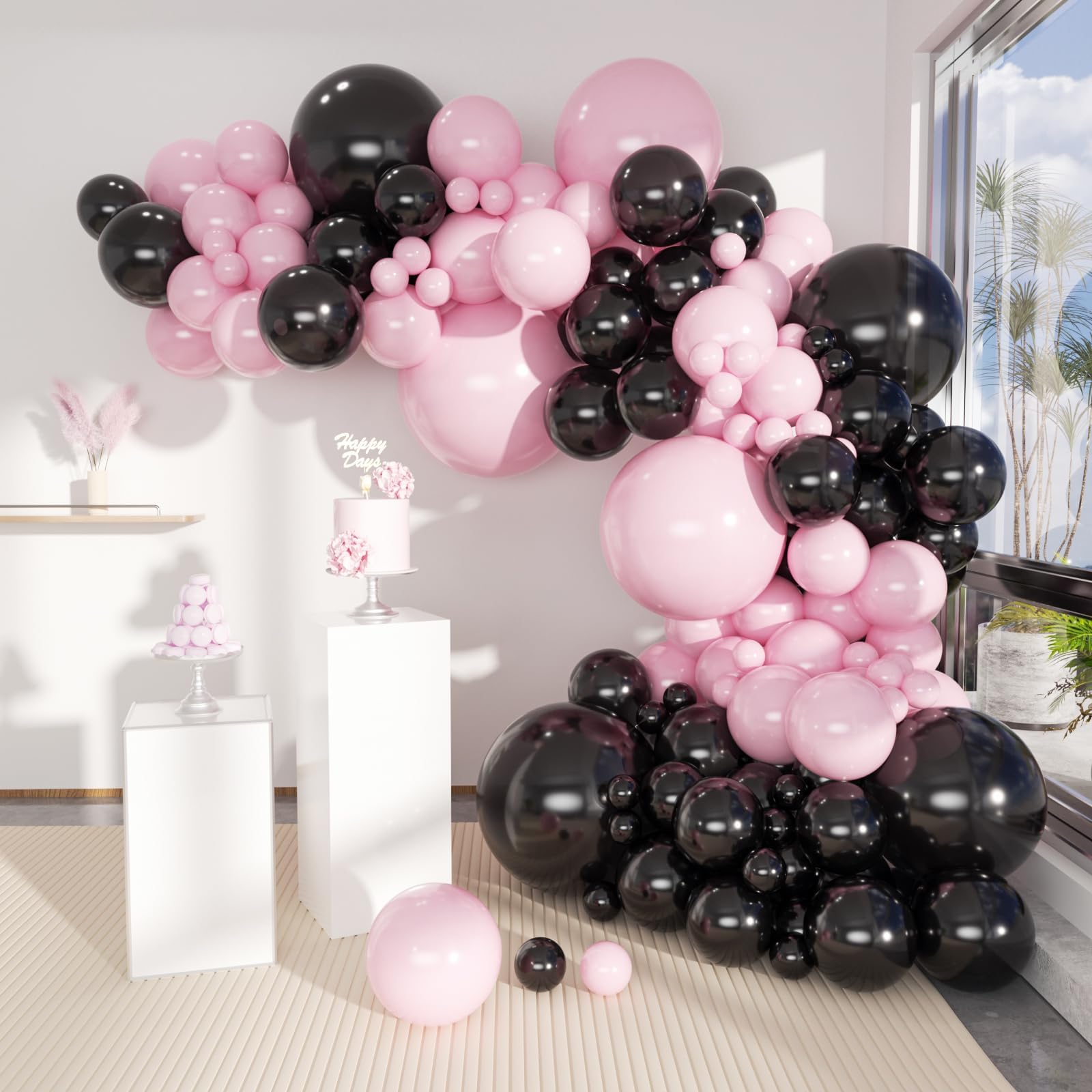 Black Pink Garland