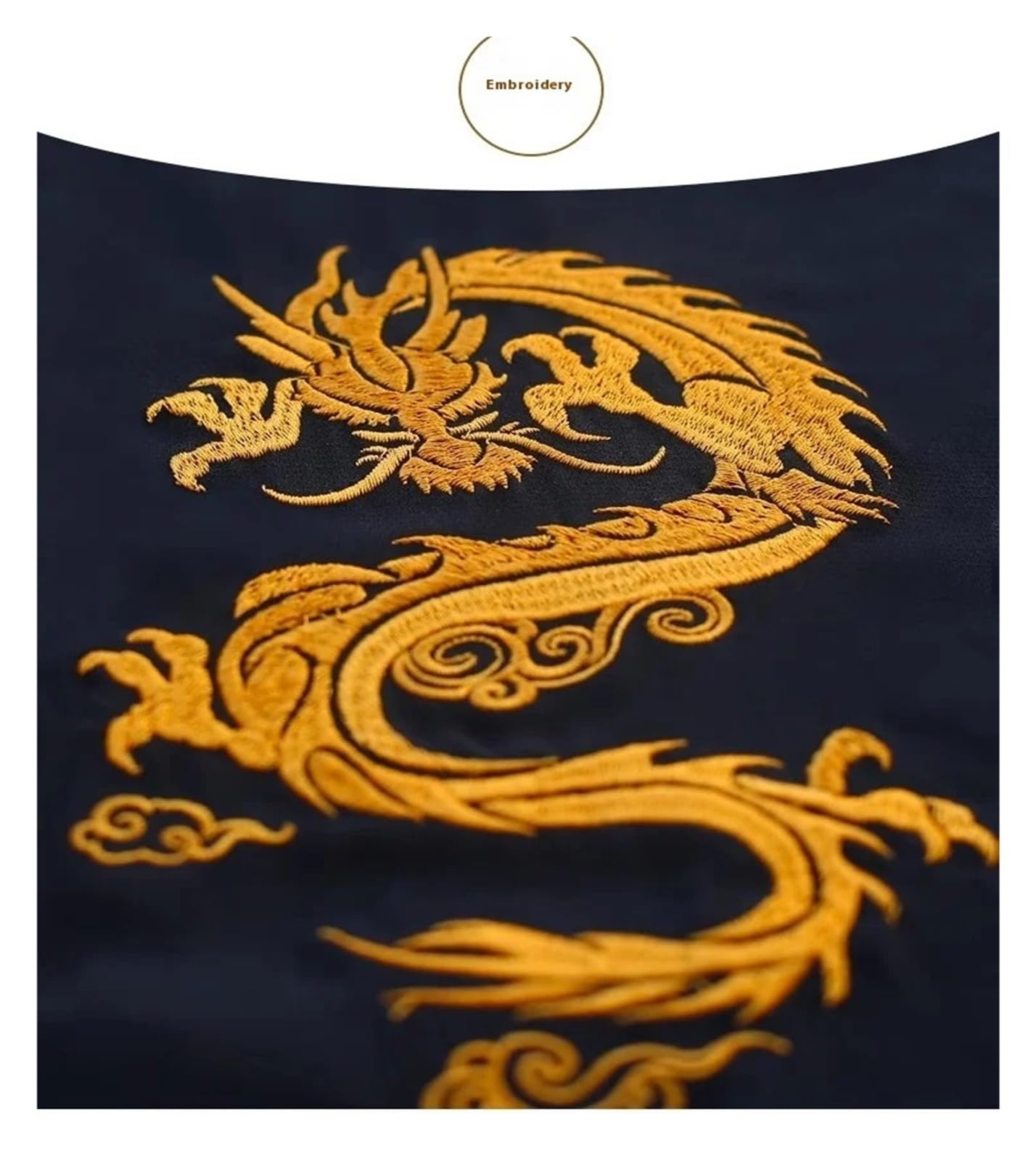 Kimono Jiu Jitsu Conjunto de Ropa de Tai chi con Bordado de Primavera y otoño for Practicar Artes Marciales.(White A,L)