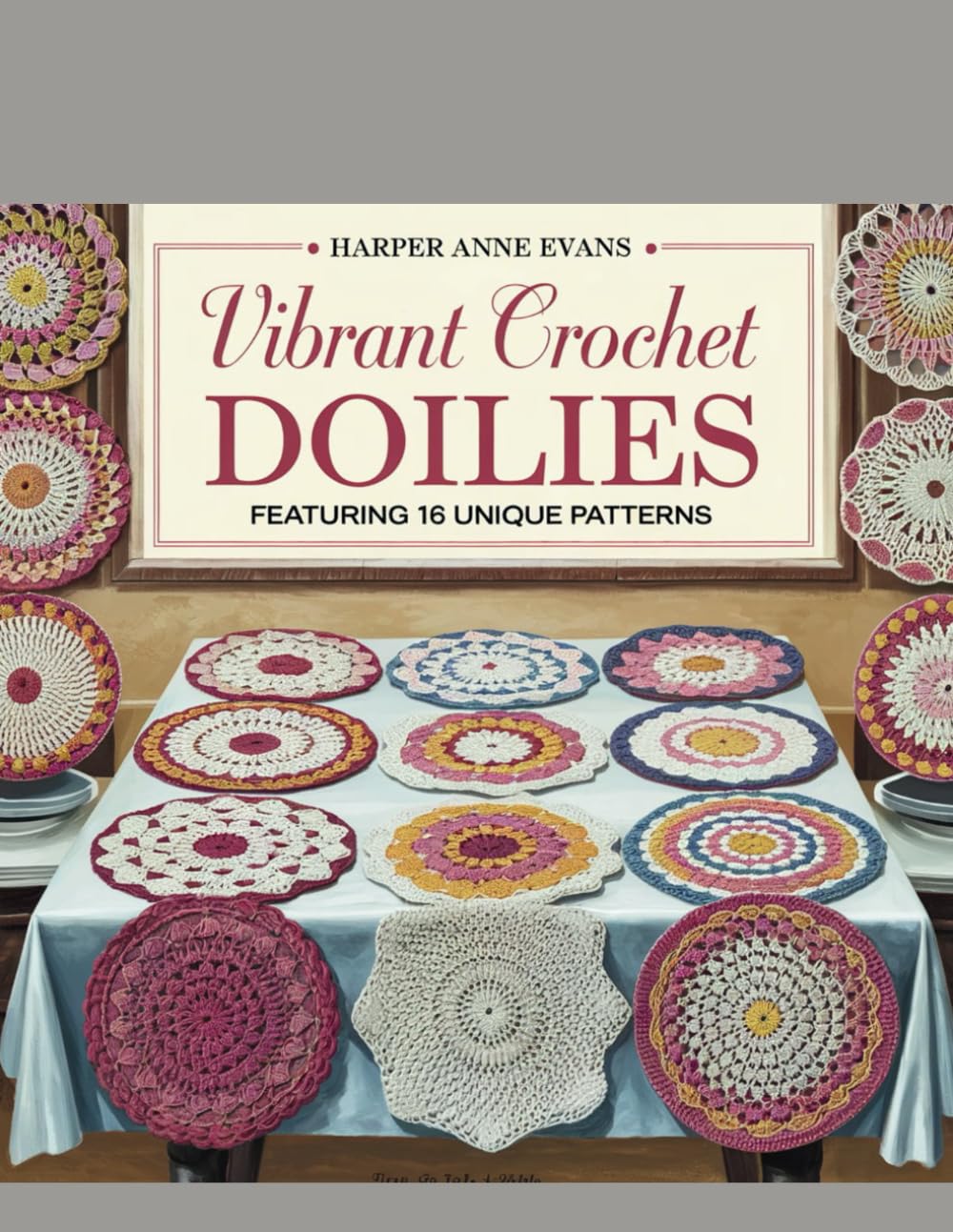 Harper Anne Evans - Vibrant Crochet Doilies Featuring 16 Unique Patterns: to Enhance Your Living Space