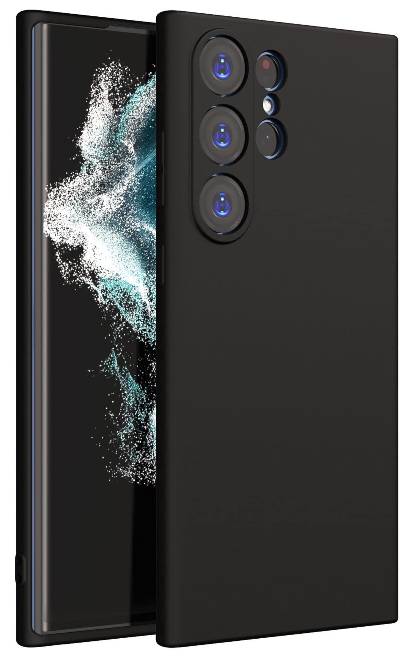 Kapa Matte Protective Lens Flexible Back Cover for Samsung Galaxy S23 Ultra, Slim Silicone with Soft Lining Shockproof Full Body Bumper Case (Black) (B0BQ2ZNJMB) Amazon Price History, Amazon Price Tracker