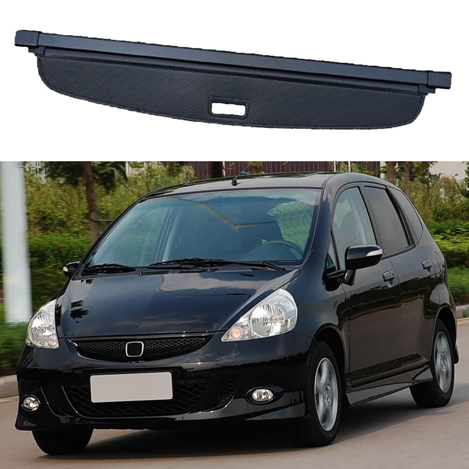 SXLGDW Car Retractable Rear Trunk Parcel Shelf,Compatible with Honda Fit Jazz 2002-2007,Car parts