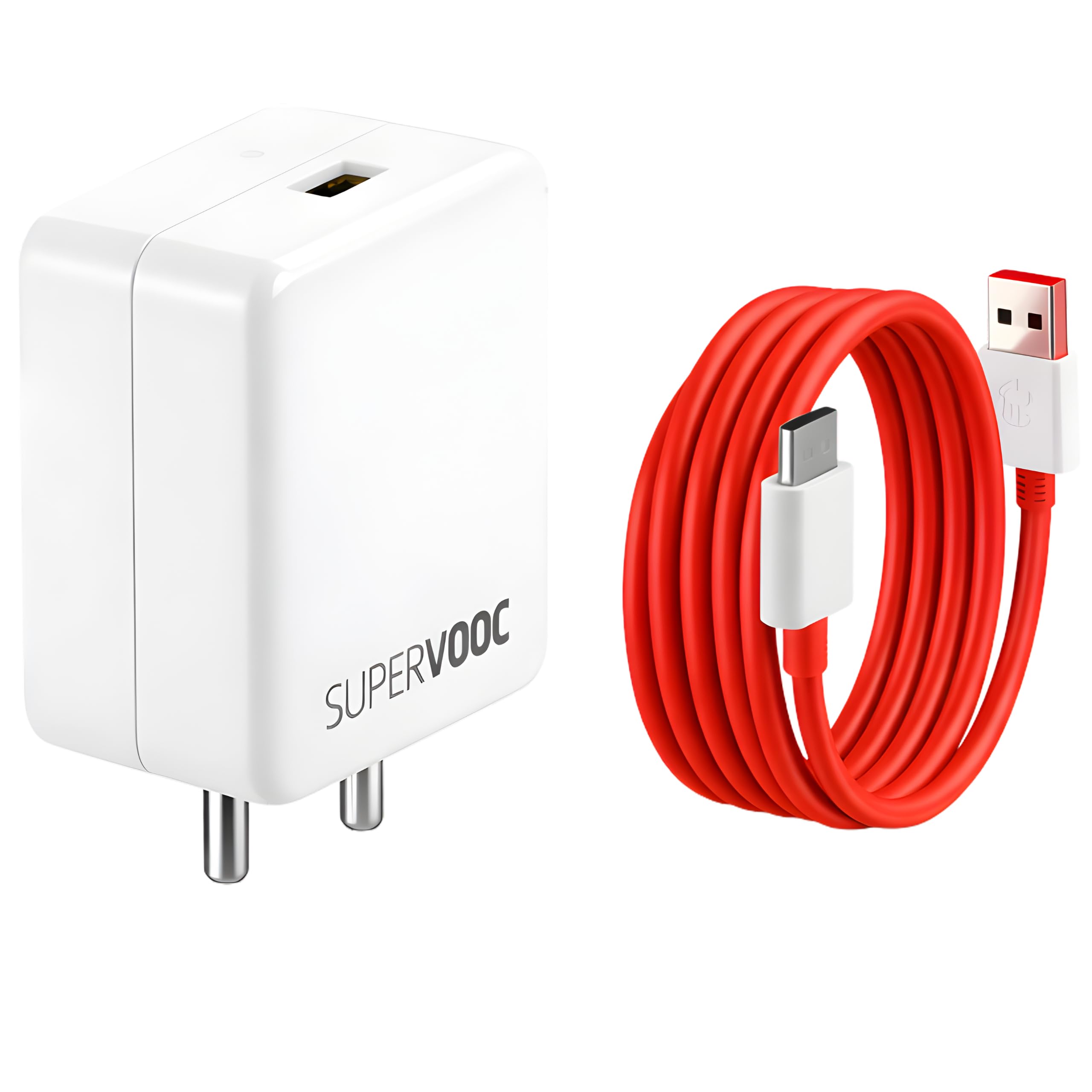 Novobit 65W SuperVOOC Charger with Type-C Cable | Ultra-Fast Charging for OnePlus, Realme & Oppo | Supports Warp, Dart, Dash & SuperDart (Charger + Cable - Red)-image-33
