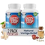Vertigo Relief Product & NonDrowsy Motion Sickness Pills: Nausea and Dizziness, Ginger & Grape Seed Formula, Inner Ear Balance, Car, Cruise & Travel Essential, Stomach Support (80 Count - Pack of 2)